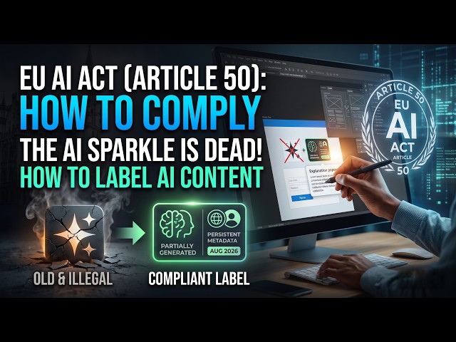 How to Comply with the EU AI Act (Article 50): Why the AI Sparkle Is Dead & How to Label AI Content