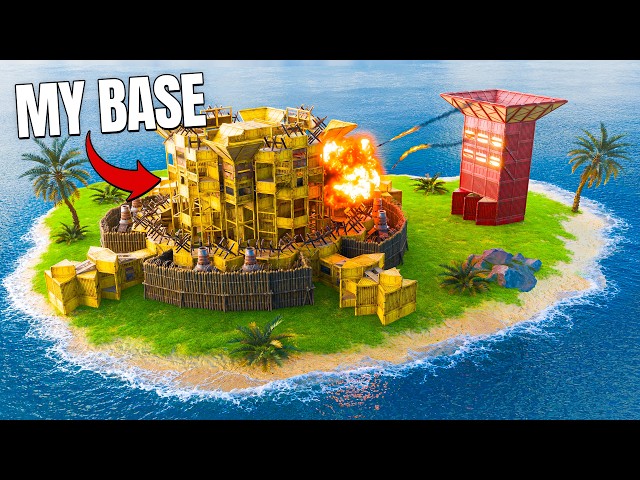 Building a SOLO ISLAND FORTRESS gets me RAIDED | Rust Movie