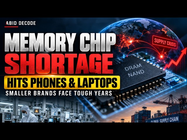 Memory Chip Shortage: Why Phones & Laptops Face Years of Scarcity