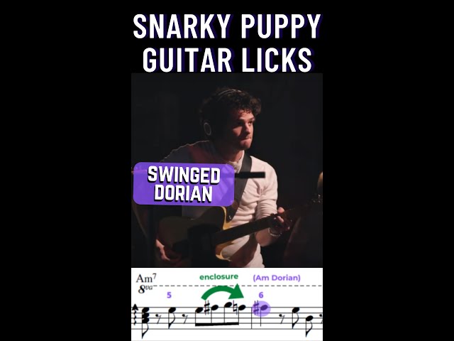 Smooth Cool Dorian lick by Mark Lettieri from SNARKY PUPPY