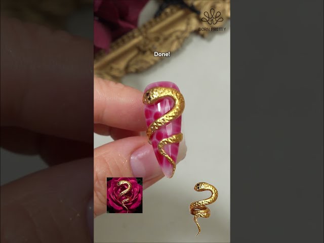 Nail Tips!How to Get 3D Snakes Nail Quickly?