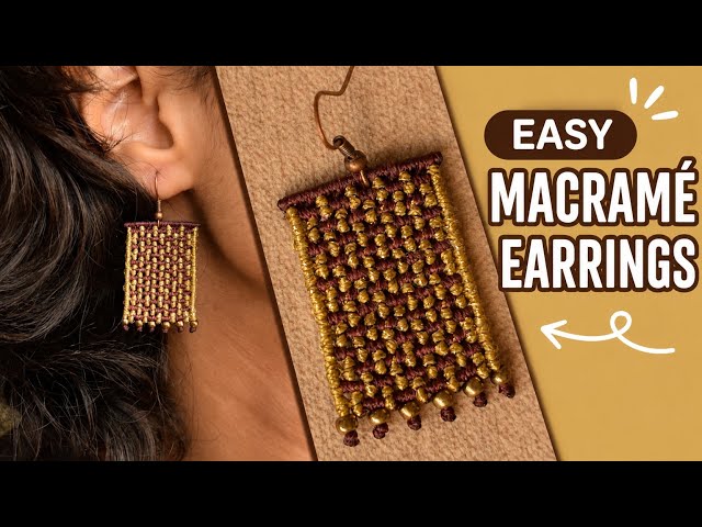Easy Macrame Earrings Tutorial | DIY Step-by-Step Jewelry