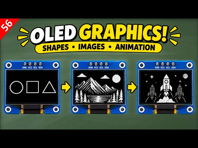 How to Display Images & Animations on OLED with Arduino | SSD1306 & Adafruit GFX