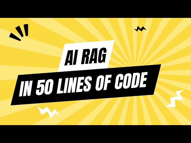 Build a RAG AI in 50 Lines of Code (LangChain Tutorial for Beginners)