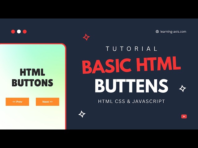 HTML Buttons | HTML CSS