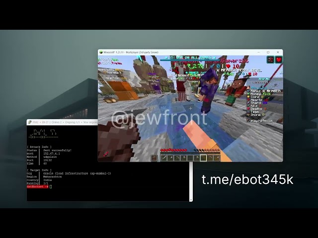 ebot c2/BotNet vs poor Minecraft Server | BEST C2/BOTNET 2026