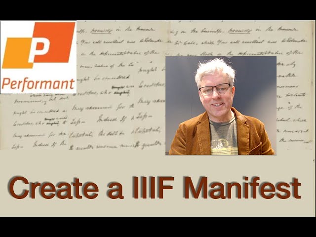 How to Create a IIIF Manifest Using FairData*