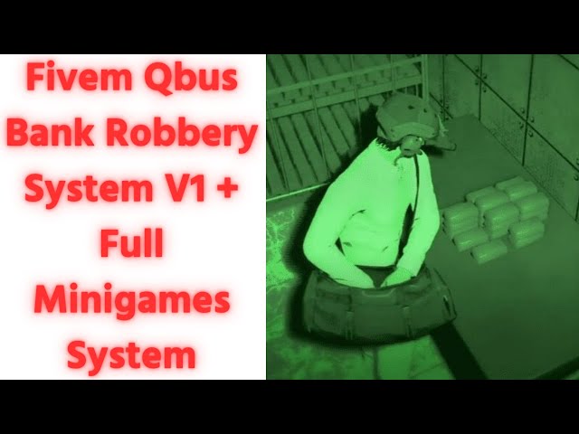 Fivem Qbus Bank Robbery System V1 + Full Minigames System || Best FiveM Script #fivem