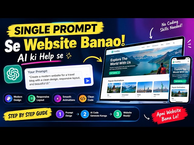Build a Business Website with a Single Prompt! | AI Website Builder | Complete Step-by-Step Guide