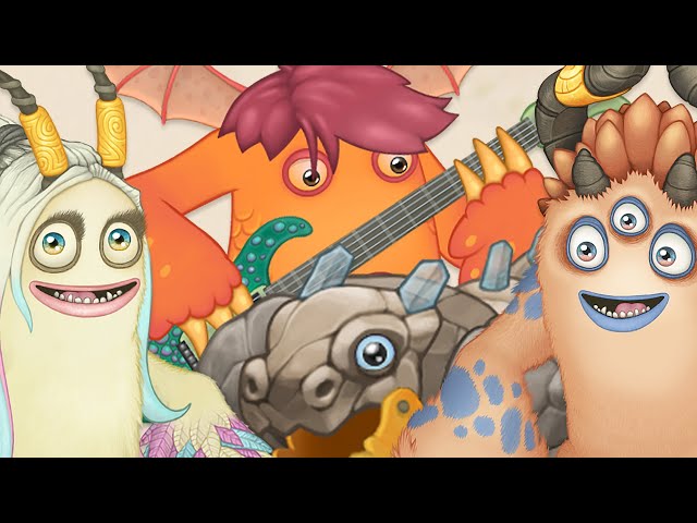 Parlsona, Stoowarb, Riff, T-Rox - Air Island Quartet (My Singing Monsters)