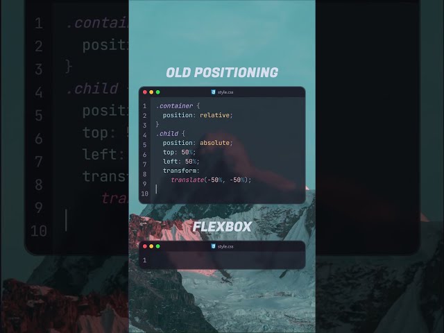 How to center a div in CSS: Old vs. Flexbox! ✨🚀 #CSS #Flexbox #WebDev