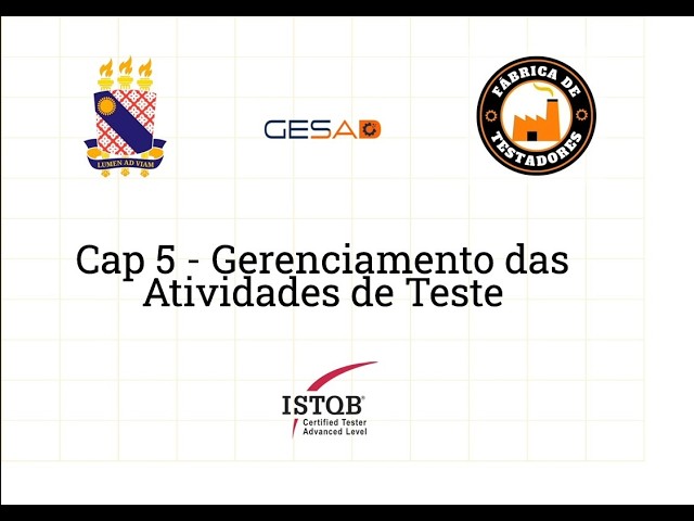 Curso preparatório para CTFL(Certified Tester Foundation Level) - Capitulo 5: Gerenciamento de Teste