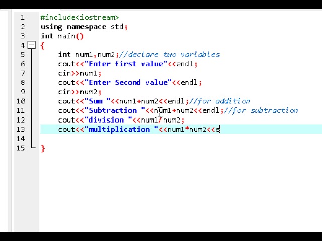 Operators and thier use in c++ step by step