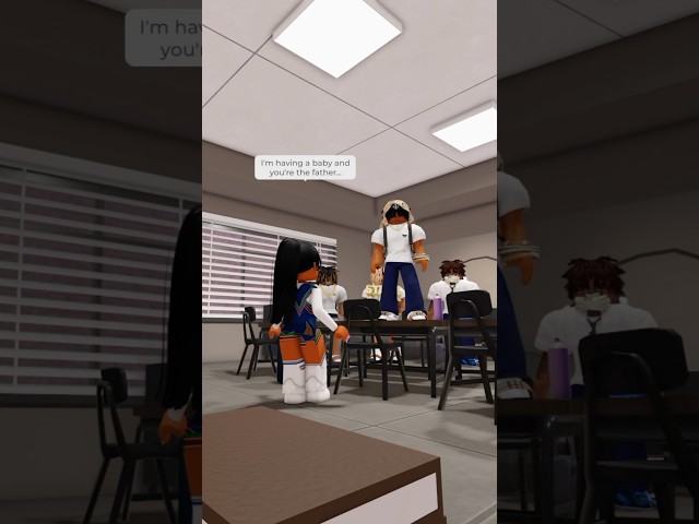Telling him I’m PREGNANT… 💔😭 #roblox #shorts #robloxstory