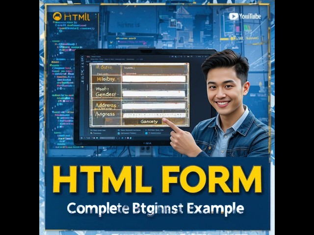 HTML Form Using Table | Complete Beginner Tutorial