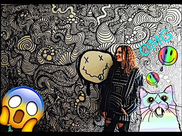 HUGE TRIPPY WALL DRAWING (timelapse)