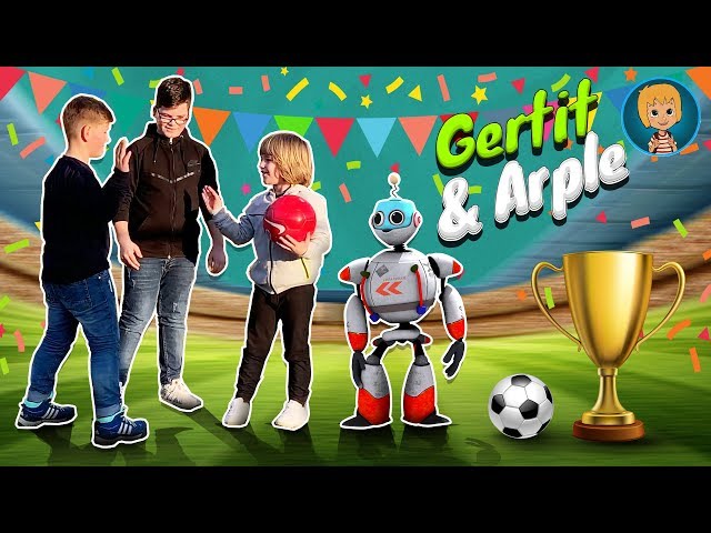 Gerti And ARPLE the Kids ROBOT | Playing FOOTBALL MATCH