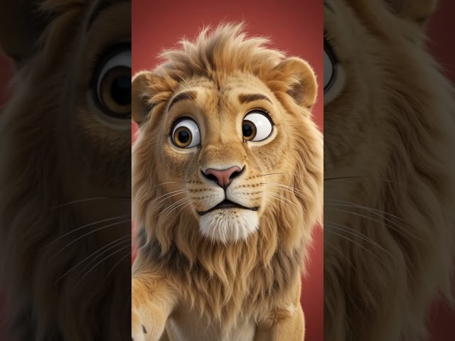 Lion selfie trending video #shorts #shortsfeed