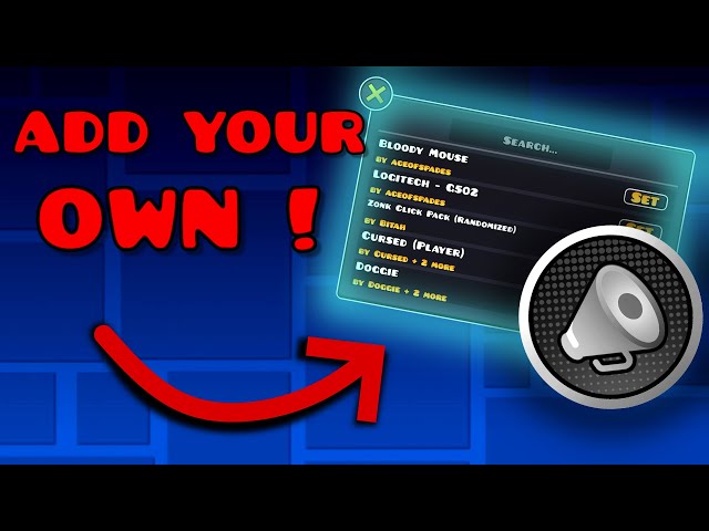 HOW TO MAKE CUSTOM CLICK PACKS FOR THE GEODE CLICK SOUNDS MOD! (Geometry Dash)