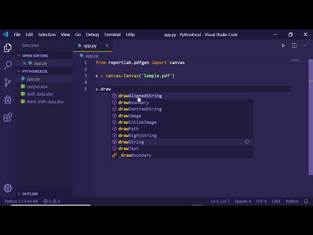 Create PDF with Python ReportLab
