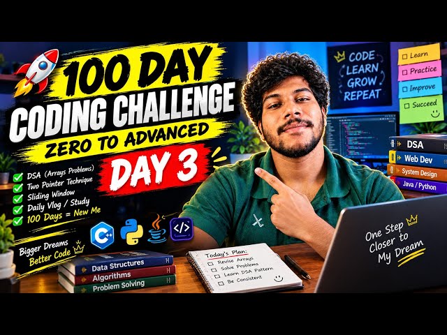100 Days of Coding Challenge 🔥 Day 3 | Starting My Coding Journey 