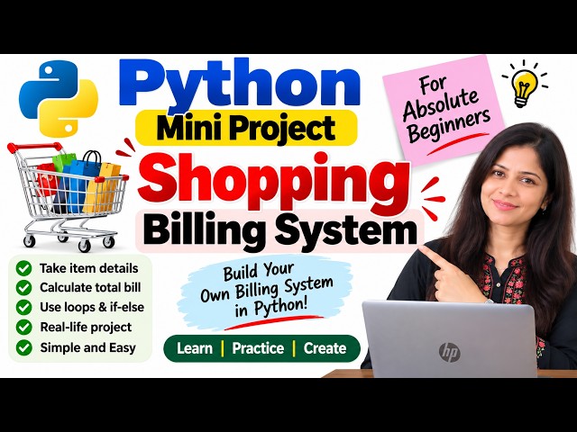 Shopping Billing System in Python | Mini Project for Absolute Beginners