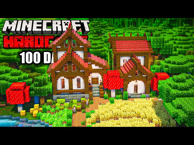 I Survived 100 Days in Hardcore Minecraft… But Made It Cozy