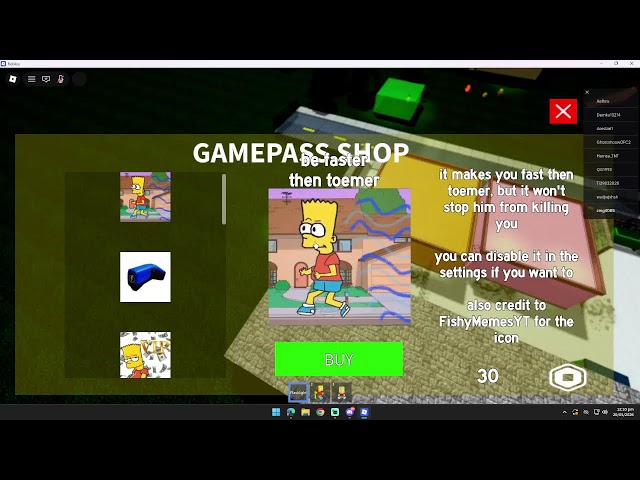 TODAY ITS NOW PLAYER SURVIVER TOEMER