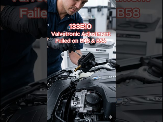 BMW Code 133E10 Often Means  Valvetronic Failure on B48 or B58