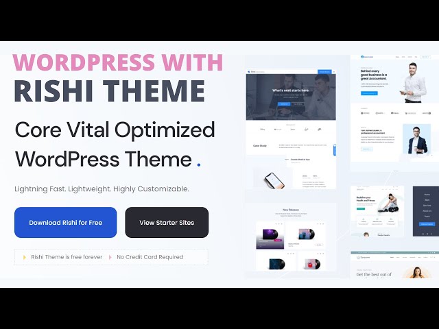 WordPress With Rishi Theme | Make WordPress Website With Rishi Theme