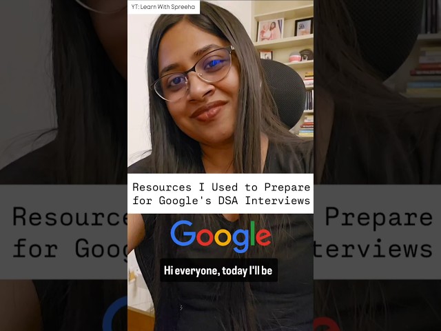 Resources That I Used to Prepare for Google's DSA Interviews #dsa #google #interview #maang #tech