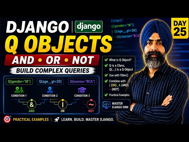 Django Q Objects Explained | AND, OR & NOT Queries Made Easy | Day 25