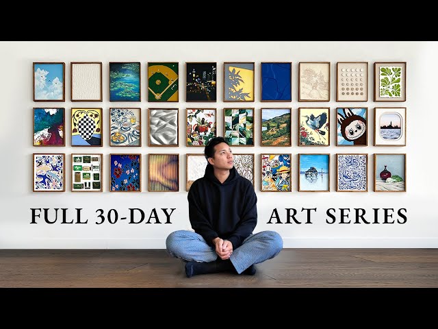 I Tried 30 Art Styles in 30 Days (Start to Finish)