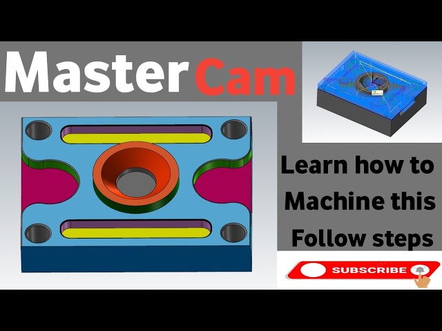 Mastercam2025 milling toolpath tutorial for beginners machning