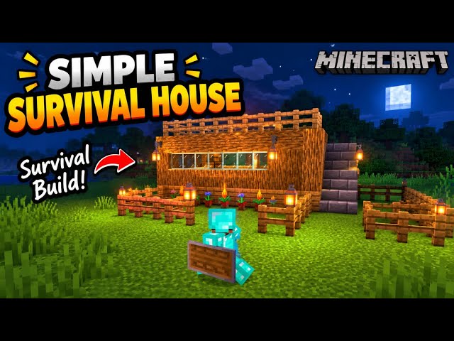 Minecraft: I Built a SIMPLE Survival House! 🏡✨ | Easy Survival Build