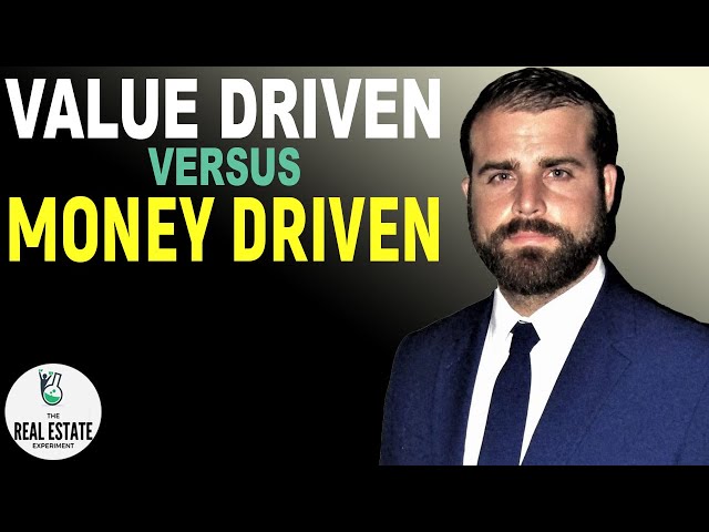 What is Value Driven vs. Money Driven with Tyler Hall