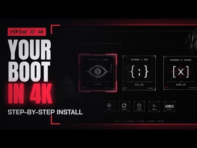 Your Bootloader in 4K? rEFInd Theme Install, Step by Step (Ghoul Cyber)