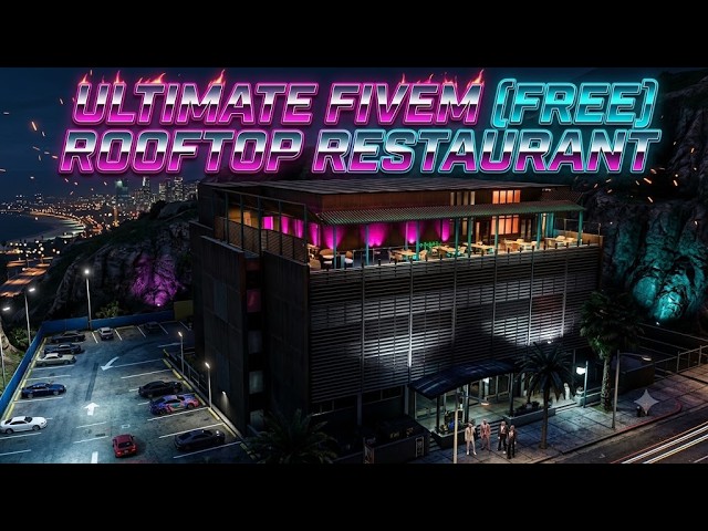 [FREE] 🤯 Luxury Rooftop Restaurant MLO for FiveM | Full Interior & Bar | MJ DEVELOPMENT