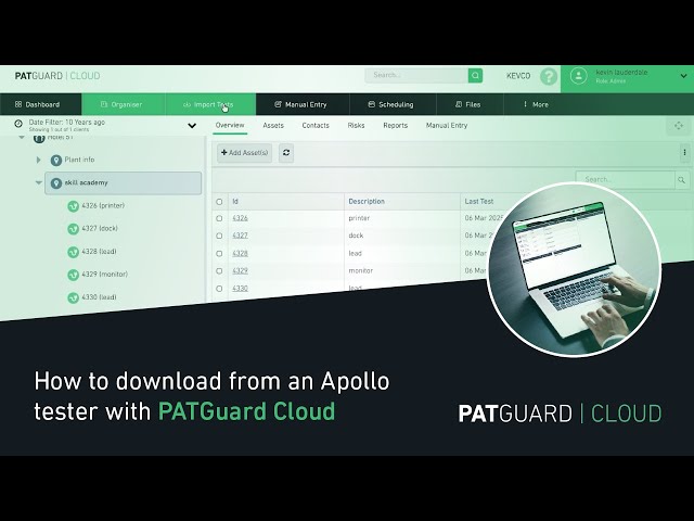 How to download tests from a Seaward Apollo+ Tester to PATGuard Cloud