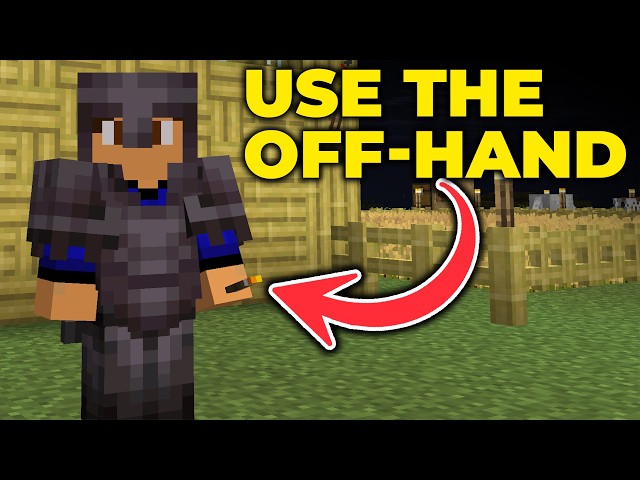 How To Use Your Off-Hand in Minecraft (Java & Bedrock)