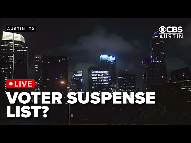 WATCH LIVE: What Texas' voter "suspense list" means for your ballot
