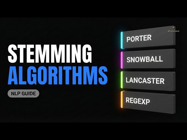Stemming in NLP Explained | Porter, Snowball, Lancaster & Regexp Stemmer (With Python Examples) #nlp