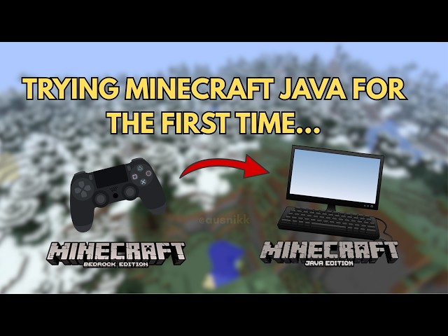 My first time trying Minecraft Java edition...