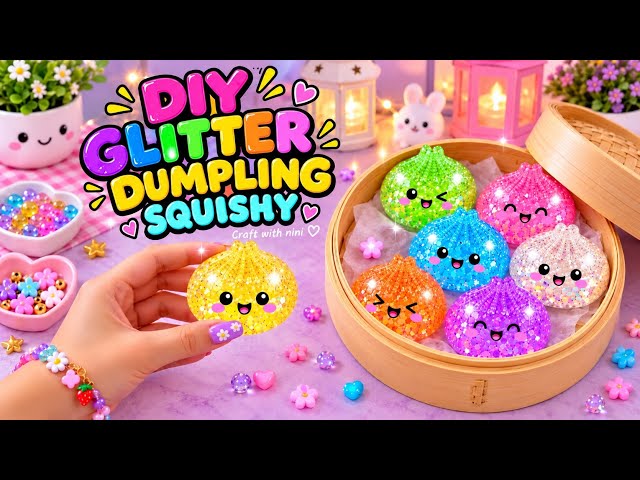 DIY How to make viral dumpling squishy at home / easy crafts to do when you’re bored / TikTok 
