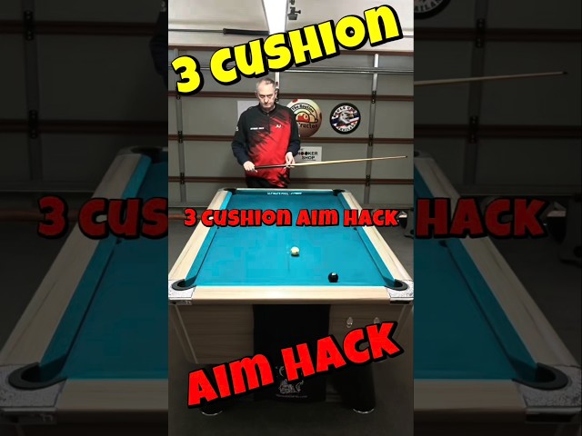 Is this the best 3 cushion aim hack? 🎱 #8ballpool #skills