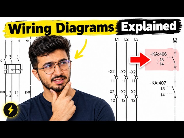 How to Read & Draw Electrical  Diagrams | Wiring Diagrams | Control Panel Wiring Explained in 20 m