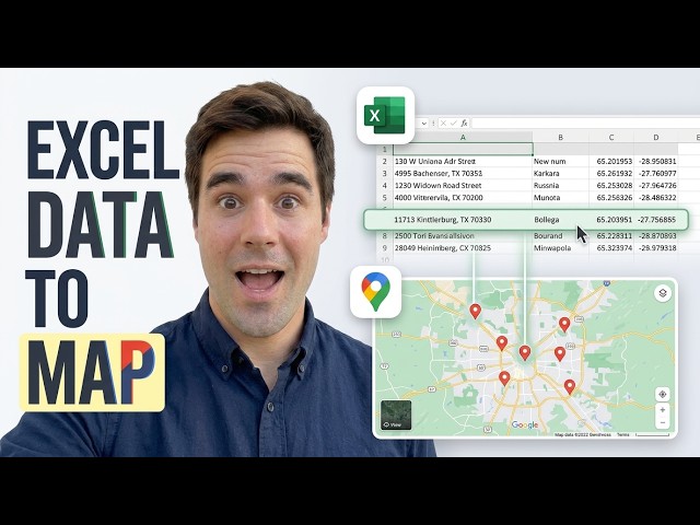 Convert Excel Data Into Google Maps [Easy Steps]