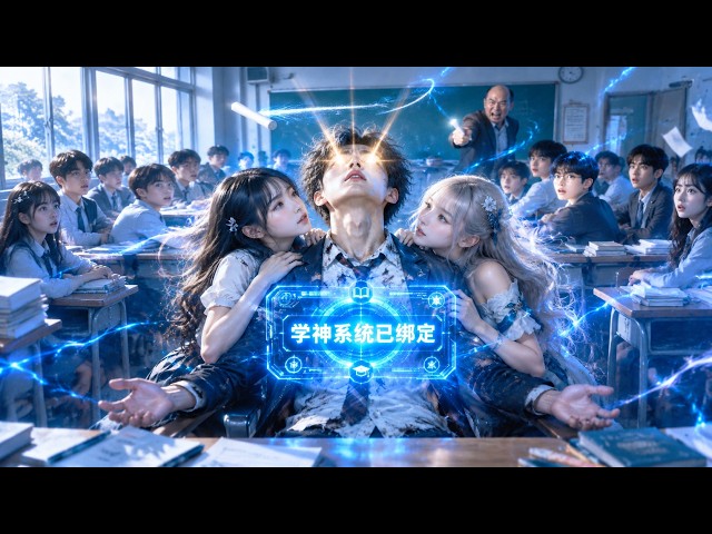 🐯废柴学渣被粉笔砸中，所有人都以为他死定了，他竟激活了逆天系统！昔日学渣疯狂开挂，逆袭成满级大佬后美女校花当众求爱，从此夜夜当新郎！#废柴逆袭 #学霸 #系统 #脑洞大开 #女神 #打脸 #男频