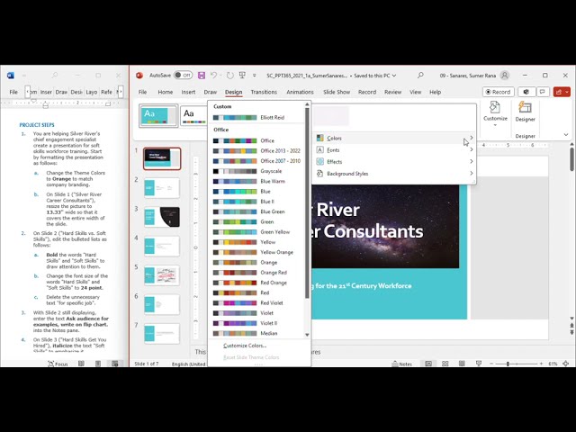 modl powerpoint module 1 project 1a silver river career consulting