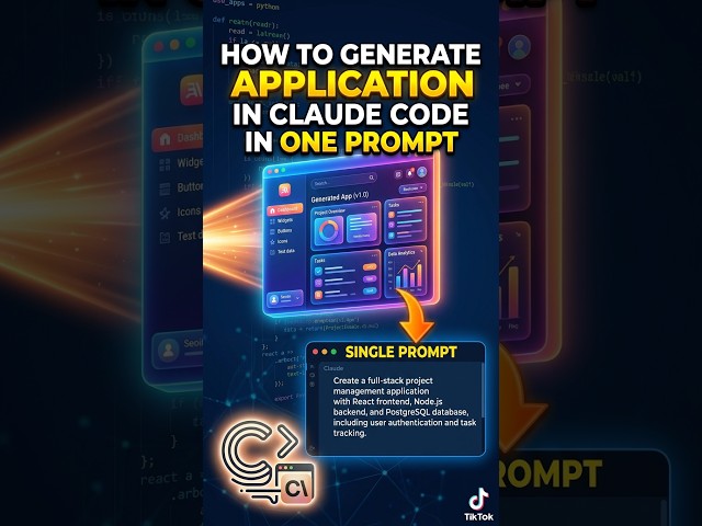 How to Generate Application in Claude Code in One Prompt   TT